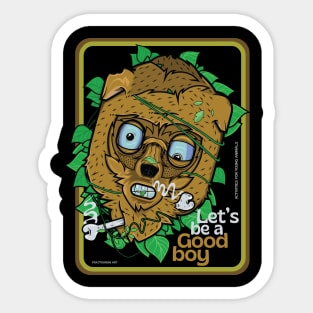 Let's be a good boy Sticker